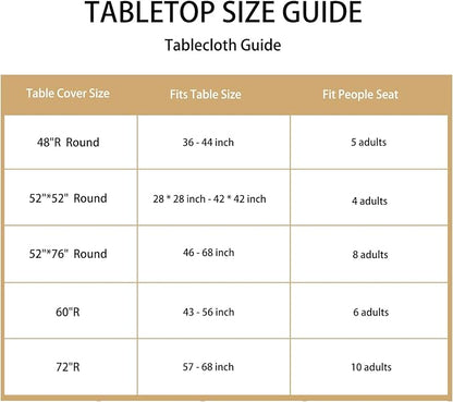 LUSHVIDA Round Waterproof Table Cover Elastic Vinyl Fitted Tablecloth Elastic Edged Plastic Table Cloth (Champagne, Best for Up to 57"-68" Round)