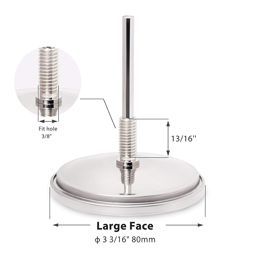 3 3/16 Inch BBQ Temperature Gauge for Smoker Wood Charcoal Pit, Large Face Grill Analog Thermometer