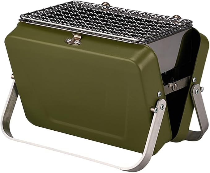 Portable Charcoal Grill, Portable Charcoal Grill, Outdoor Table Grill, Foldable Cooking Stove for Camping, Patio, Backyard and Anywhere for Outdoor Cooking