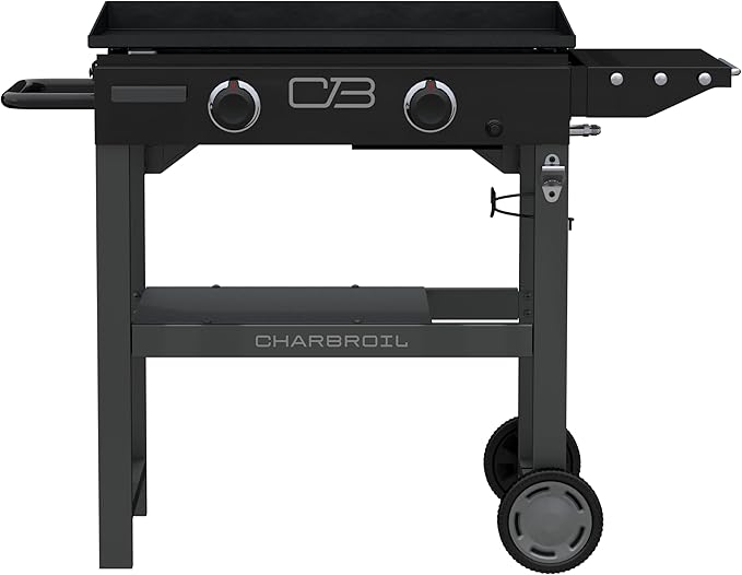 Charbroil 28" Performance Series 2-Burner Propane Gas Griddle with Cart, Black - 463459924