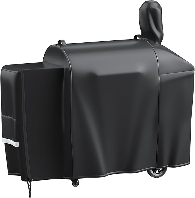 Grisun Grill Cover for Pit Boss Competition Series 1600, Pro Series Elite 1600 Wood Pellet Smoker Grill PB1600CS PB1600PS2 PB1600PSE, 600D Heavy Duty Fade Resistant Waterproof Grill Cover for PB1600