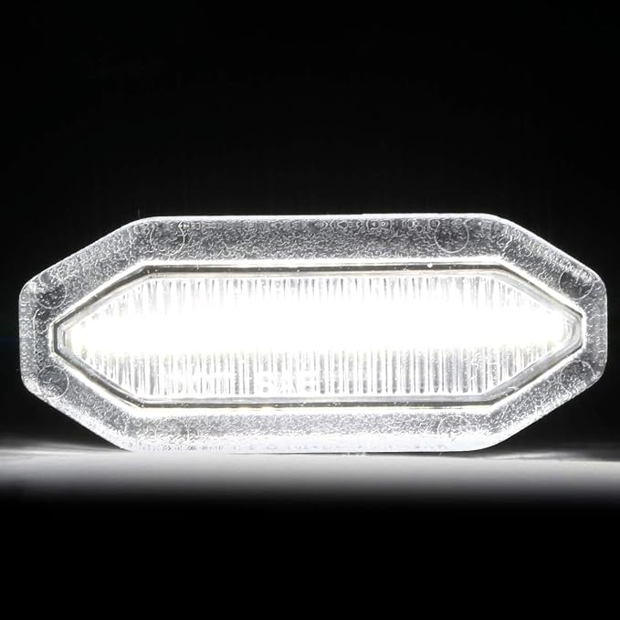 Carpartsinnovate Fits 15-17 Mustang Clear LED Front Grille DRL Running Lights 6PC EcoBoost/V6