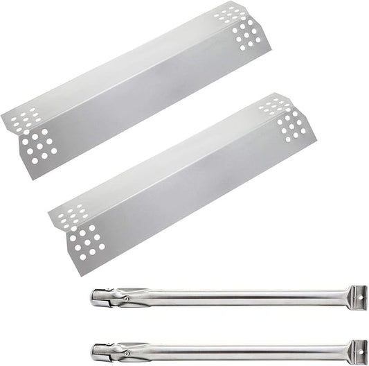 Hisencn Repair Kit Replacement for Kitchen Aid 720-0819 720-0787D 720-0819G 720-0953 720-0953A 730-0953 Gas Grill Model, Stainless Steel 16.5 inch Grill Burners Tube, Heat Plate Tent Shield Deflector