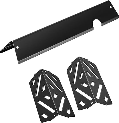 VEVOR Flavorizer Bars and Heat Deflectors, 17 in Grill Replacement Part, for Weber Genesis ll 310 315 335 340, E/S 325s, ES/SX 325s, E/S 335, EX/SX/EPX-335 Grills, Porcelain-enameled Steel, 8 Pack