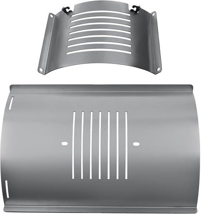 Flame Broiler Kit for Pit Boss PB1230 Pellet Gas Combo Grill with Slide Cover and Bottom, 1230 Grill Heat Deflector Diffuser Replacement Parts for Pit Boss PB1230CC, PB1100PSC1/PSC2/PSC3 Pellet Smoker