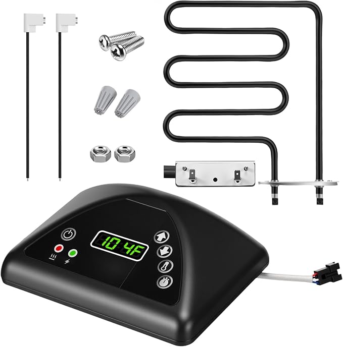 Fumete 9907160014 9907120011 Smoker Replacement Kit, Compatible with Masterbuilt Mb20071117 30 Inch Electric Smokers, Digital Control Panel with 120v 800w Heating Element Set