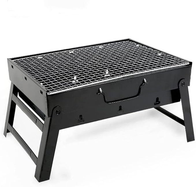 BBQ Grill Outdoor Charcoal Grills Portable Foldable BBQ Grills Patio Barbecue Charcoal Grill Stove Stainless Steel Outdoor Camping Picnic