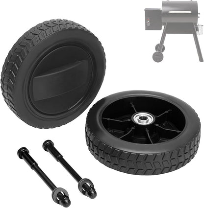 KIT0138 Grill Wheel for Traeger Pro Series 22 & 34, Pro 575/780, Eastwood 22 & 34, Bronson 20, KIT0138 Replacement Wheel for Traeger Stationary Wheels, Black