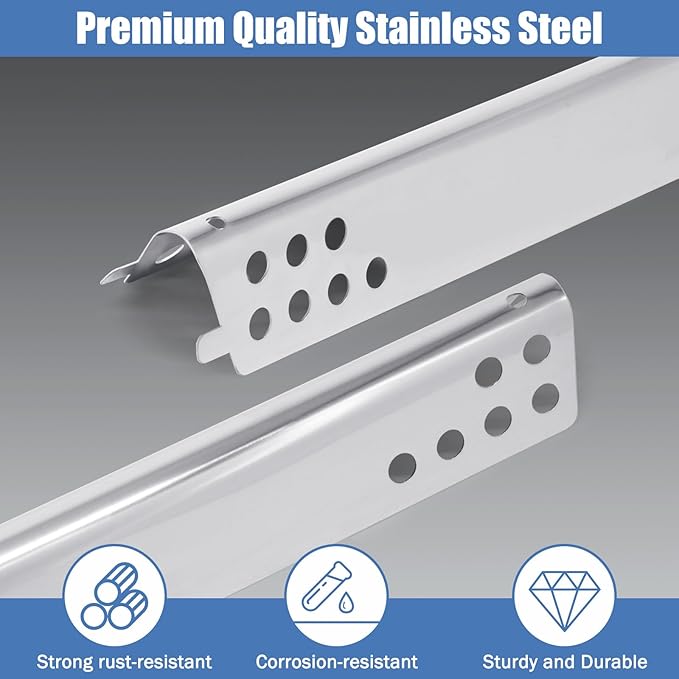 Criditpid Grill Replacement Parts for Charbroil Advantage 6 Burner 463240115, Grill Grates, Heat Plates, Burners, Carryover Tubes and Igniters for Char-Broil Advantage Grill Parts