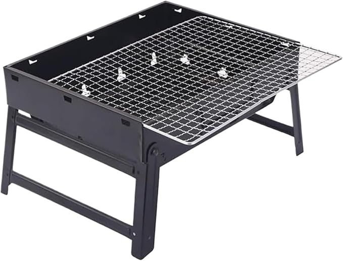 Portable Barbecue Charcoal Grill Stainless Steel Tool Suitable Compatible for Cooking Camping Picnicking Beach