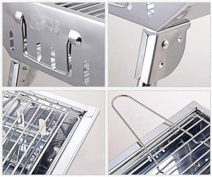 Barbecue Charcoal Grill Stainless Steel Barbecue Grill Outdoor BBQ Stove Charcoal Barbecue Stove Outdoor Camping BBQ Grill Charcoal BBQ Grill