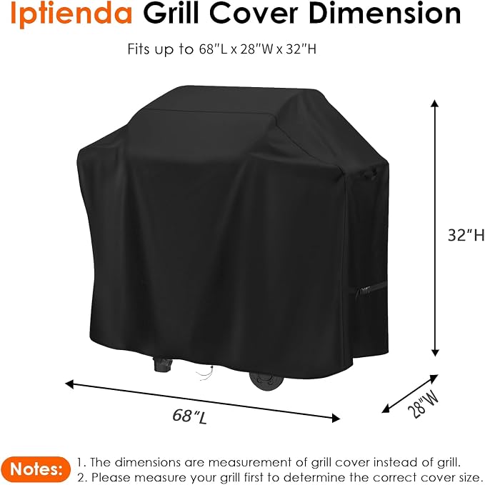 Grill Cover for Blackstone 36" Griddle, 68x28x32in