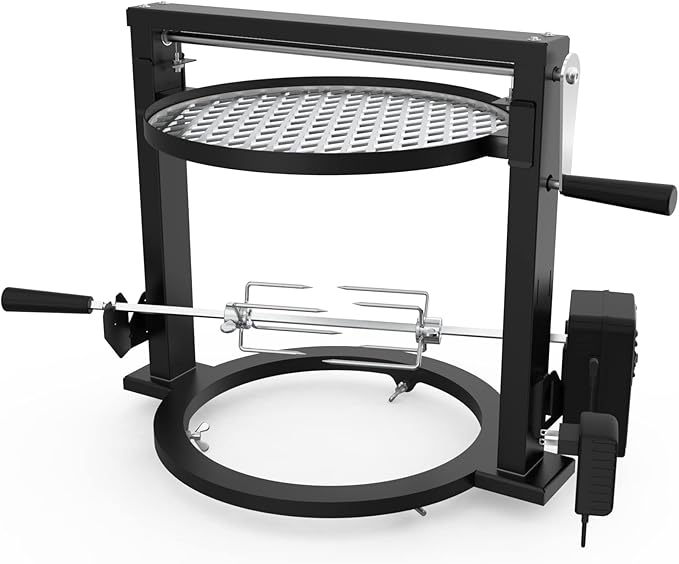only fire Santa-Maria Style Rotisserie Rotating System for Solo Stove Ranger 15" Smokeless Fire Pit