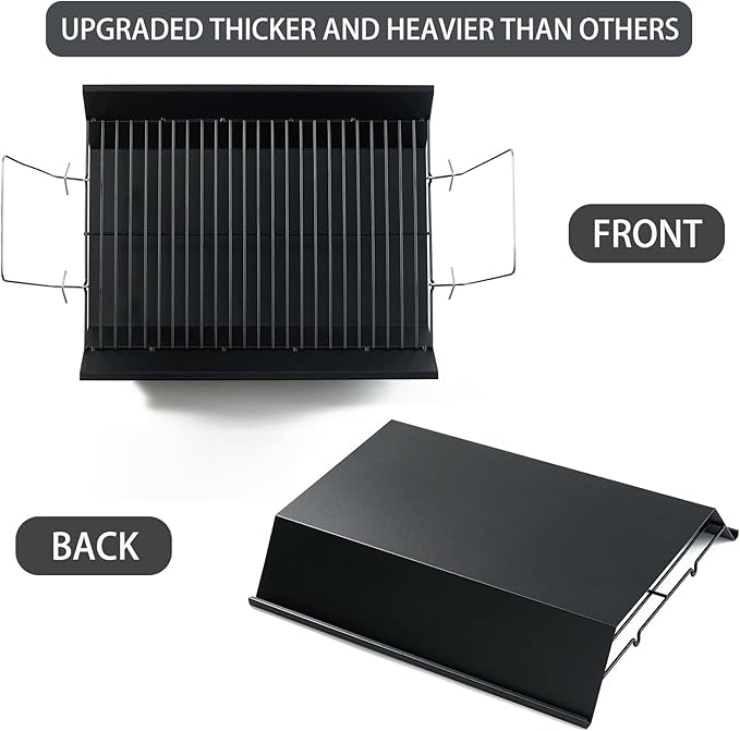 810-0025 Charcoal Tray Grill Replacement Parts for Nexgrill Ash Pan Grill Parts 20003172A0 Ash Catcher Tray Nexgrill Charcoal Basket Fire Pan 8100025 Smoker Tray Grill Accessories Charcoal Holder