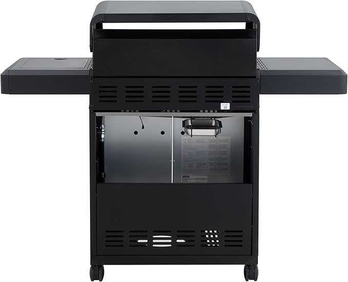 Monument Grills Mesa Series, Outdoor Barbecue Stainless Steel 4 Burner Propane Gas Grill, 52,000 BTU Patio Garden Barbecue Grill with Side Burner and Knob Controls, Mesa425 with BBQ Cover