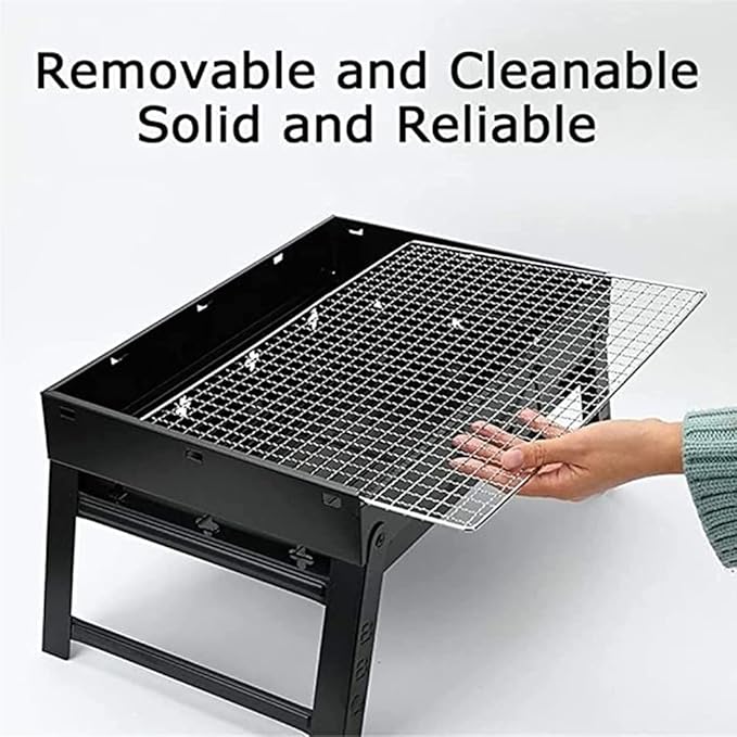 IRYZE Portable Charcoal Grill Charcoal Grill Easy To Install Barbecue Grilling Portable For Outdoor BBQ Picnic Patio Backyard BBQ Grill for Outdoor (Size : 35x27x20cm)