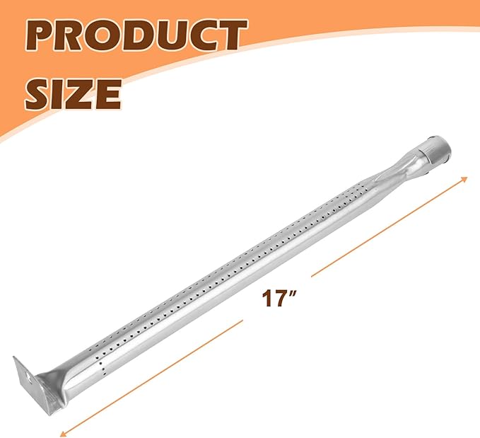 Grill Burner Tube Replacement for Napoleon Prestige 500 RSIB, LEX 485, P500NK-3, LD485RB, LD485RSIB Gas Grills, Stainless Steel Burner for Napoleon LEX 605RSB, BIM605, BIPRO500 & Other Models