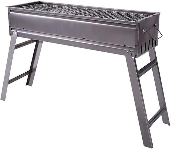 Camping Barbecue Grill Outdoor Folding Charcoal Barbecue Grill Portable for Garden Camping Family Dinners Barbecue Charcoal Grill(60 * 47 * 23cm)