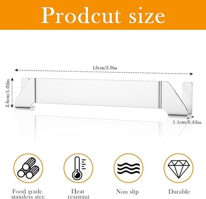 Stainless Steel Griddle Spatula Stand, 2 Pack Grill Barbecue Tool Rack Hold Rack Griddle Accessories Holder for Blackstone, Camp Chef, Royal Gourmet, Outdoor Camping Picnic BBQ Essentials