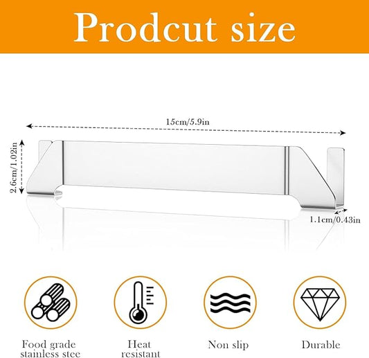 Stainless Steel Griddle Spatula Stand, 2 Pack Grill Barbecue Tool Rack Hold Rack Griddle Accessories Holder for Blackstone, Camp Chef, Royal Gourmet, Outdoor Camping Picnic BBQ Essentials