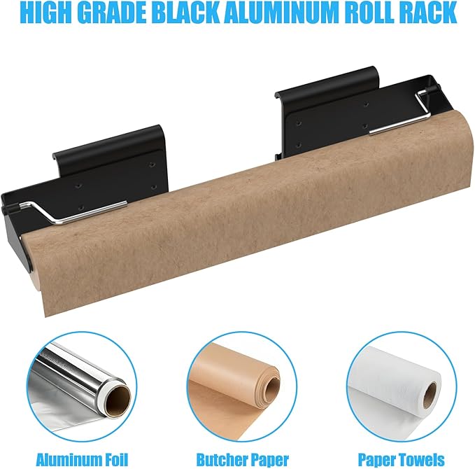 LS'BABQ Adjustable Paper Towels Holder for Traeger Grills P.A.L. Pop-and-Lock Roll Rack,Grill Accessories for BAC644 Butcher Paper Roll Holder