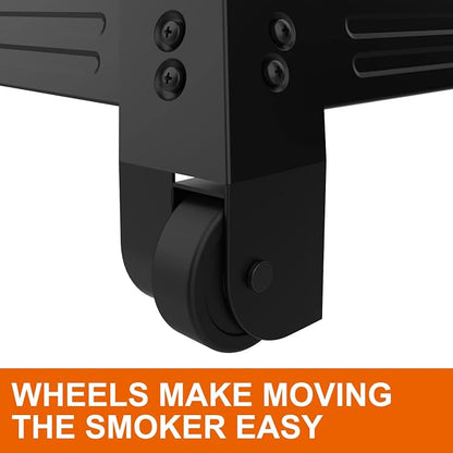 MixRBBQ Digital Electric Smoker Stand for Masterbuilt 40 Inch & 30 Inch | Smoker Legs with Wheels for Masterbuilt MB20101114 MB20071117 MB20070421 Universal Leg Extension Kit Accessories