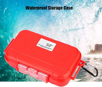 Waterproof Storage Box, Durable Shockproof Airtight Waterproof Case with Removable Rubber Pads for Outdoor Camping Boating Survival Gear