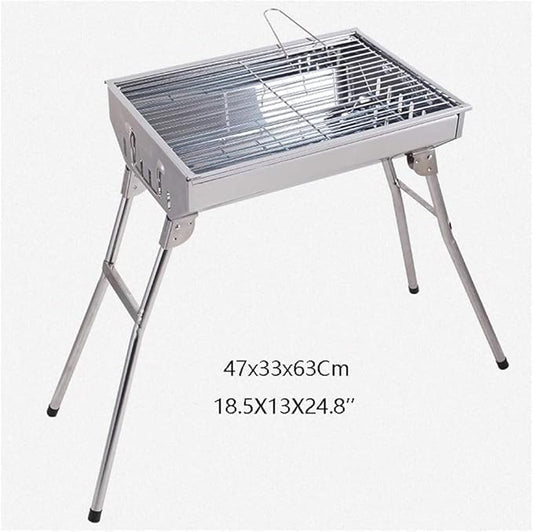 Barbecue Charcoal Grill Stainless Steel Barbecue Grill Outdoor BBQ Stove Charcoal Barbecue Stove Outdoor Camping BBQ Grill Charcoal BBQ Grill