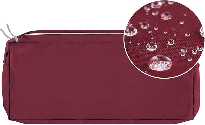 NettyPro Patio Bench Swing Cushion Cover, Outdoor Furniture Cushion Covers Replacement Water Resistant UV Protection Outside Loveseat Cushion Slipcovers with Zipper, 45 x 18 x 3 Inch