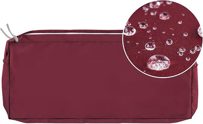 NettyPro Patio Bench Swing Cushion Cover, Outdoor Furniture Cushion Covers Replacement Water Resistant UV Protection Outside Loveseat Cushion Slipcovers with Zipper, 45 x 18 x 3 Inch