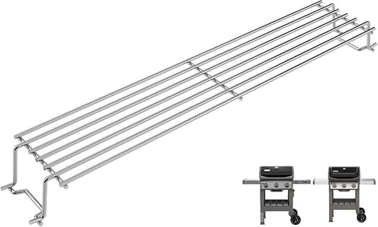 67027 Raised Warming Rack for Weber GS4 Spirit 2 Grill Parts GS4 Spirit II E310 E320 S310 S320 (2017 & Newer), Replacement Parts for Weber Spirit II 3 Burner Grills Accessories, Stainless Steel