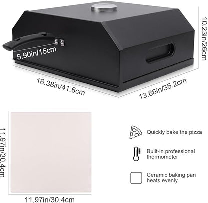 Outdoor pizza oven, a convenient pizza oven with a handle for grilling, suitable for use in courtyards and gatherings (pizza)