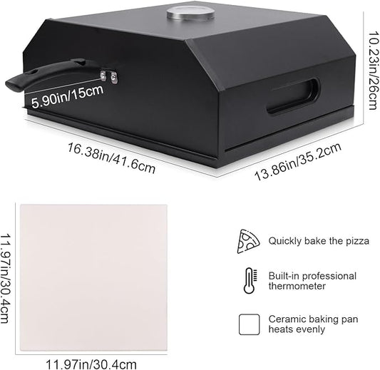 Outdoor pizza oven, a convenient pizza oven with a handle for grilling, suitable for use in courtyards and gatherings (pizza)