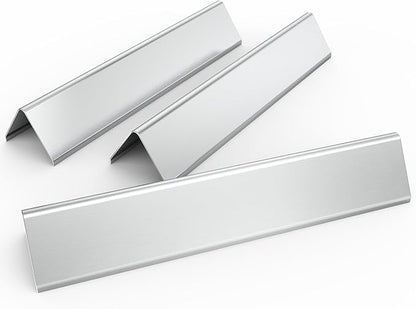 Uniflasy 7635 15.3 Inch Flavorizer Bars for Weber Spirit I and II 200 Series Replacement Parts,Spirit E210 S210 E220 S220 Gas Grills with Front Control Knobs, Stainless Steel Heat Plate Grill Parts