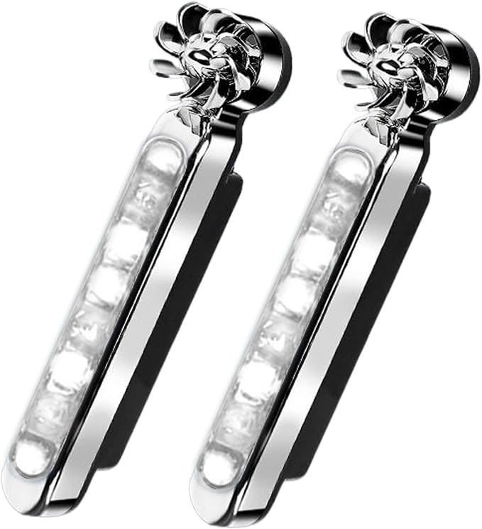 Led Lights for Car Waterproof Decorative Adjustable | 2 Pieces Wind Powered LED Vehicle Daytime Lights for Trucks SUV Motorcycle Bike Auto Travel Road Trips Camping Outdoor