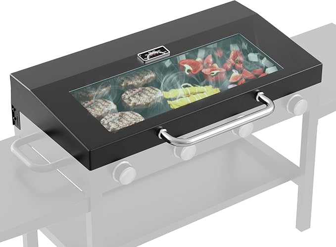 BBQ Future Upgrade Hinged Lid for Blackstone 36 inch Griddle, Clear View Grill Hard Cover for Blackstone 36" Griddle Omnivore 1554 1863 1825 1818 2177 Original Flat Top Griddle Hood