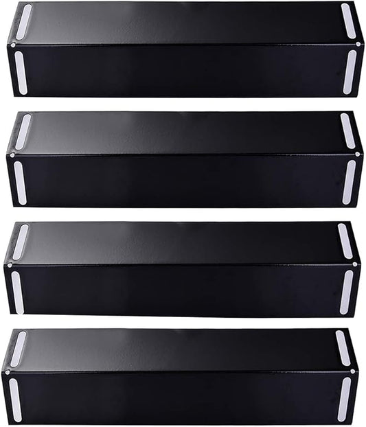 P9215A (4-Pack) 16 1/2 Inches Porcelain Steel Heat Plate Replacement for BBQ Grillware, Uniflame, Charbroil 463210310, 463210511, 463211511, 463211513, 463211514, 463211711 Grill Chef and Others
