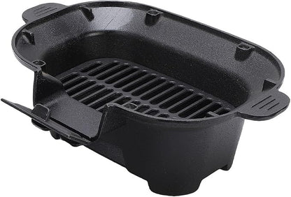 Mini Hibachi Grill Outdoor, Portable Cast Iron Japanese Small BBQ Small Charcoal Grill and Tabletop Cast Iron Skillet for Balcony and Backyard
