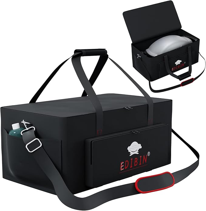 Grill Carry Bag for Weber Q1200 Q1000 Liquid Propane Portable Gas Grill,Compatible with Weber Q1400 electric grill Bag for Travel and Camping,600D Heavy Duty Weather Resistant