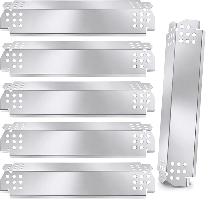 Criditpid Replacement Parts for Nexgrill 720-0896B 720-0898 720-0888 720-0888N 720-0830H 720-0896 720-0882A Gas Grill, Stainless Steel Heat Shield Burner Cover for Nexgrill 6 Burner 720-0896B