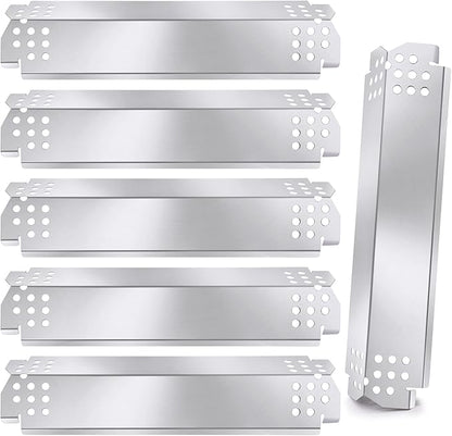 Criditpid Replacement Parts for Nexgrill 720-0896B 720-0898 720-0888 720-0888N 720-0830H 720-0896 720-0882A Gas Grill, Stainless Steel Heat Shield Burner Cover for Nexgrill 6 Burner 720-0896B