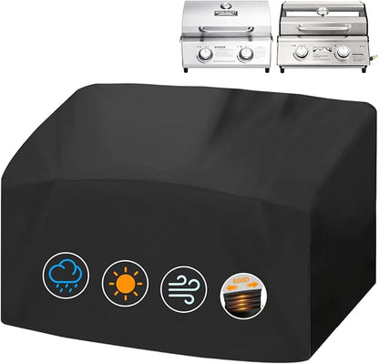 Tabletop Grill Cover for Monument 20" Propane Grill, Heavy Duty 600D | Fits Monument 13472 & G22 2-Burner Portable Propane Grills, Outdoor Waterproof 20" Tabletop Small Grill Cover