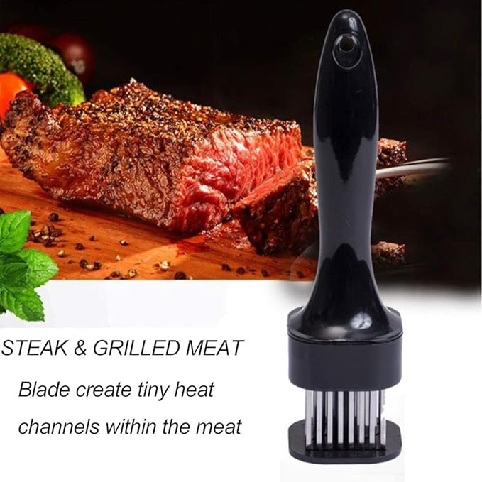 Meat Tenderizer for Tenderizing with 24 Stainless Steel Blades Cooking Machine for Your Kitchen