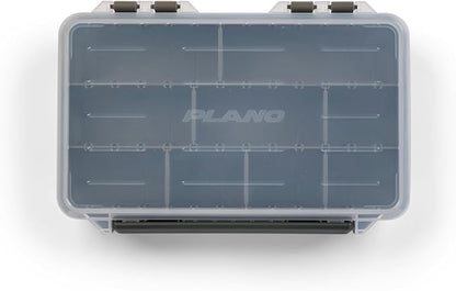 Plano StowAway 3600 Stow Tackle Box with Corrosion-Preventive Rustricor, 4-Pack, Single Latch Design, Transparent DuraView Lid, Stackable Storage for Fishing Bait, Lures and Gear