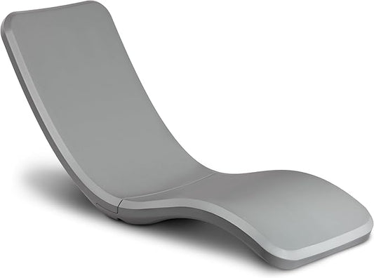 Coast Modern in Pool Lounge Chair - Waterproof & Weighted Chaise Lounger - Outdoor Pool Furniture for Patio or in Baja Shelf - Gray