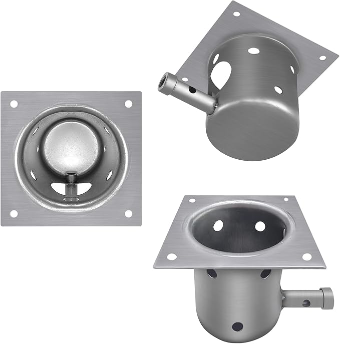 7-Hole Firepot & Hot Rod Igniter Kit Compatible with Traeger, Pit Boss, Camp Chef, Z Grills – Heavy Duty 14-Gauge Steel Burn Pot Assembly Replaces KIT0396 74254 (Includes Screws & Fuse)