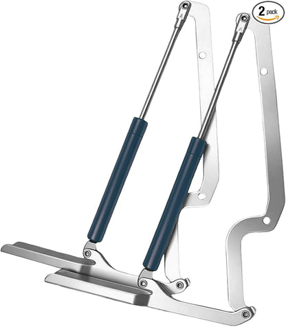 2 Pack Deck Box Hinge Replacement for Keter Outdoor Storage Box Made of Galvanized Steel