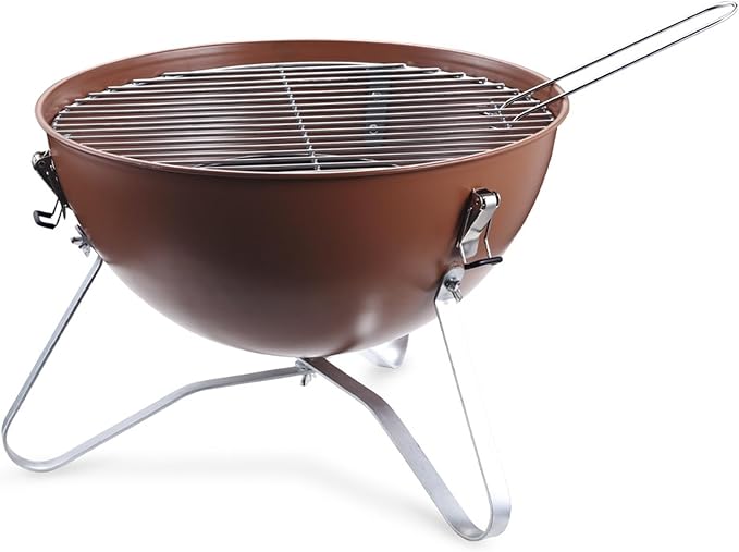 ALLC Charcoal Grills Portable Outdoor Camping Spherical Barbecue Grill BBQ Carbon Grill with Thermometer Stewing Integrated Barbecue Grill Barbecue Grill for Garden Outdoor Cooking