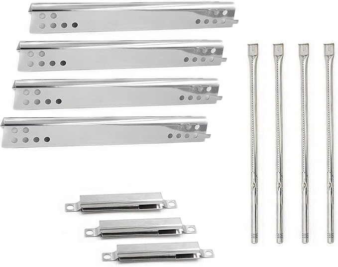Hongso Replacement Parts for Charbroil 4 Burner Grill 463446015, 466446015, 463446016, 463446017, 463447018 Models, Propane Burners,Heat Plates and Adjustable Crossover Tubes