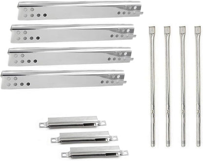 Hongso Replacement Parts for Charbroil 4 Burner Grill 463446015, 466446015, 463446016, 463446017, 463447018 Models, Propane Burners,Heat Plates and Adjustable Crossover Tubes
